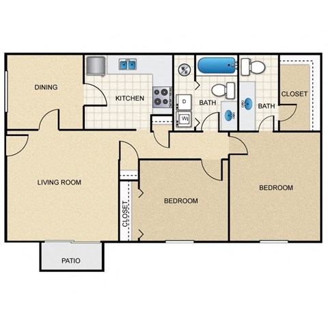 2 Bed, 1.5 Bath at Tucker Square, Stone Mountain, GA
